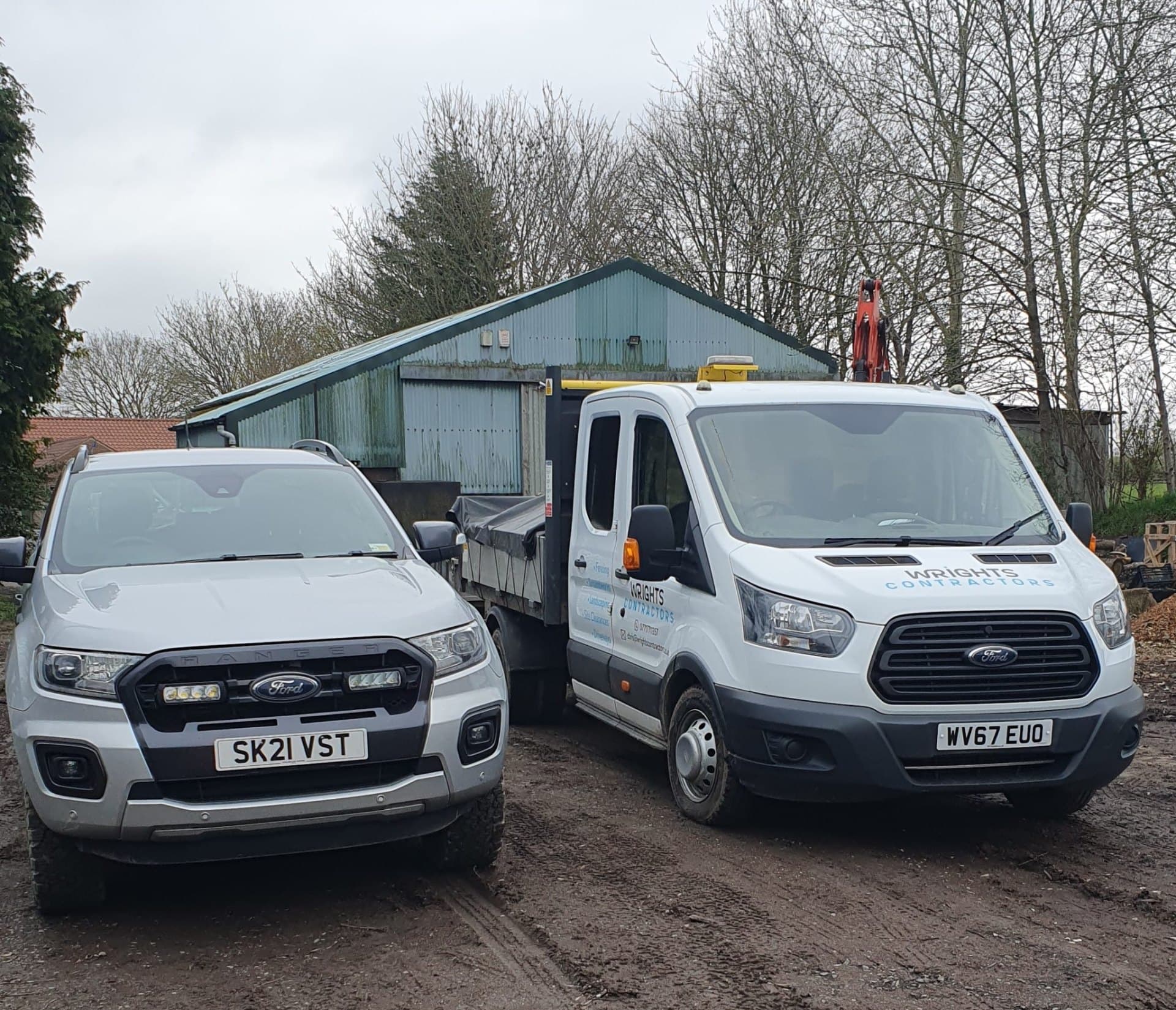 The Wright's Contractors team on site