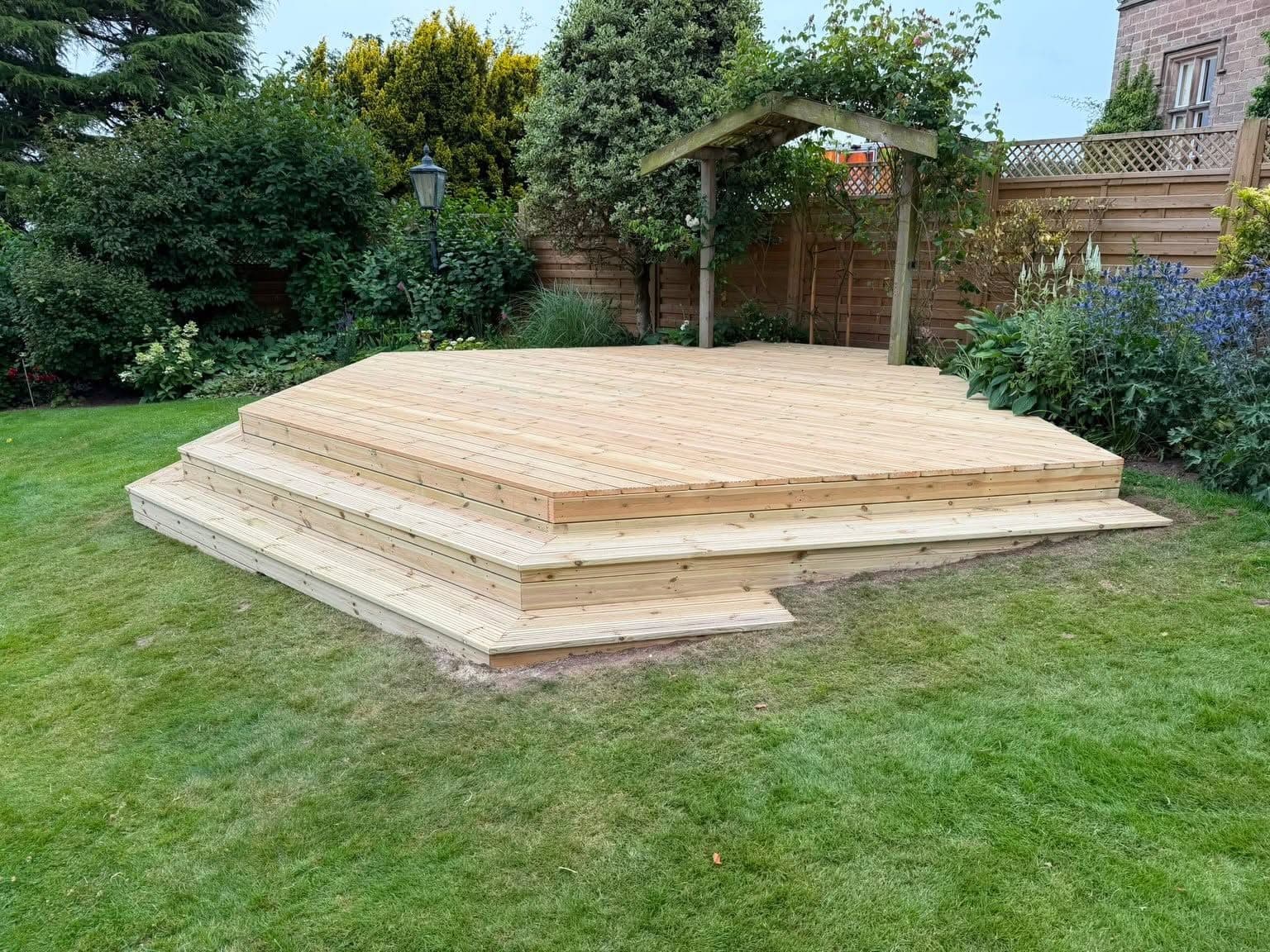 Decking with Wrap-Around Steps — image 1