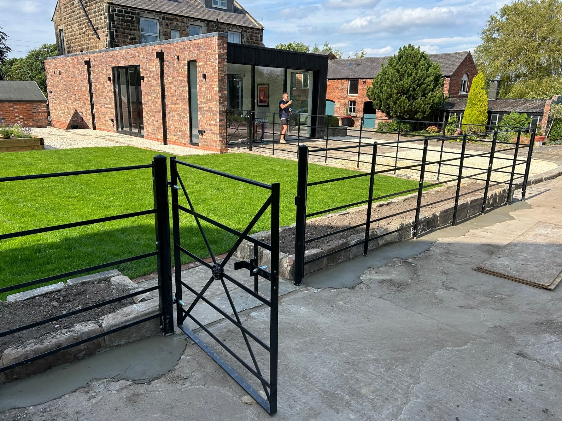 Metal Fencing Installation