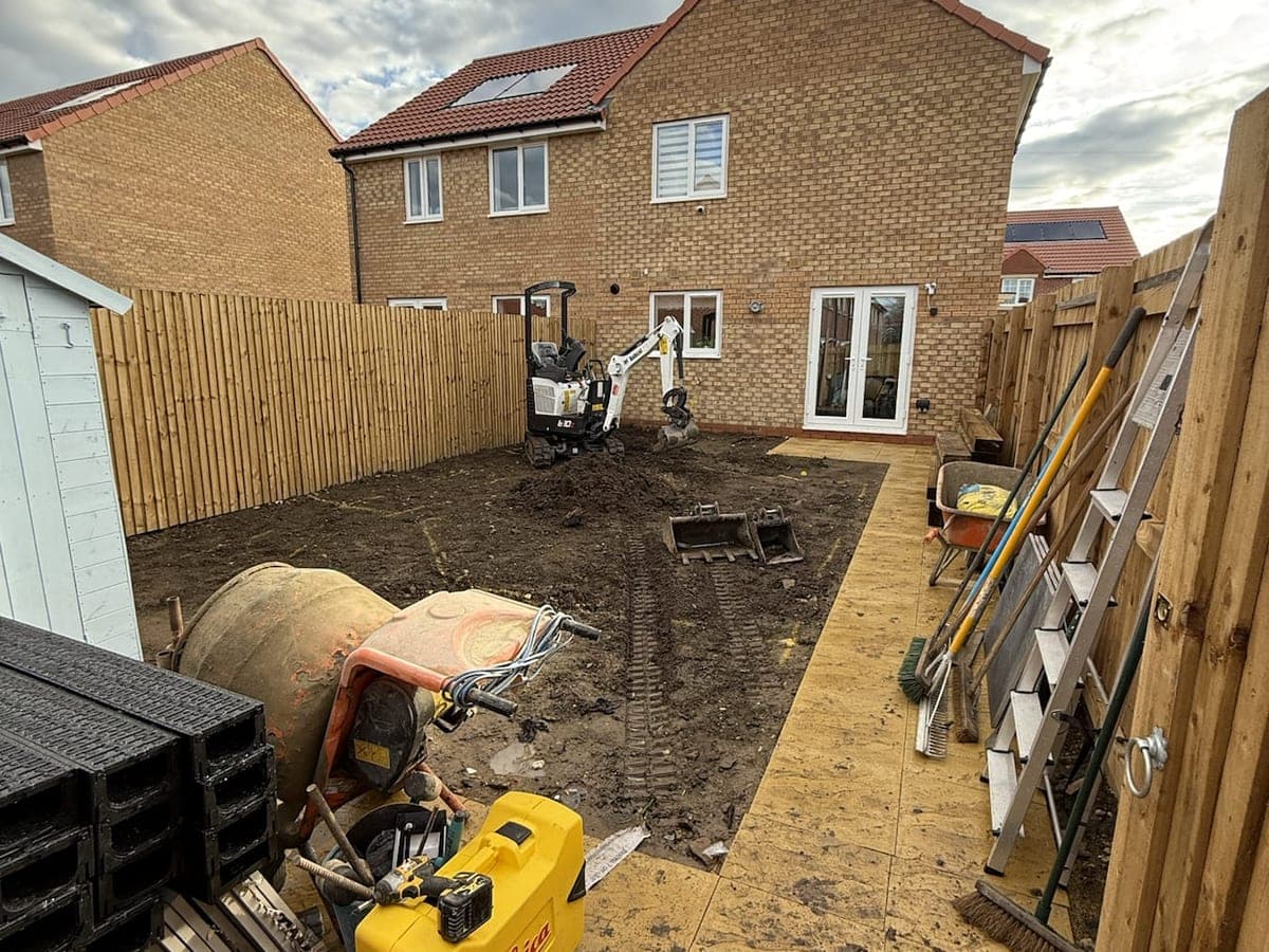 New Build Garden Groundworks
