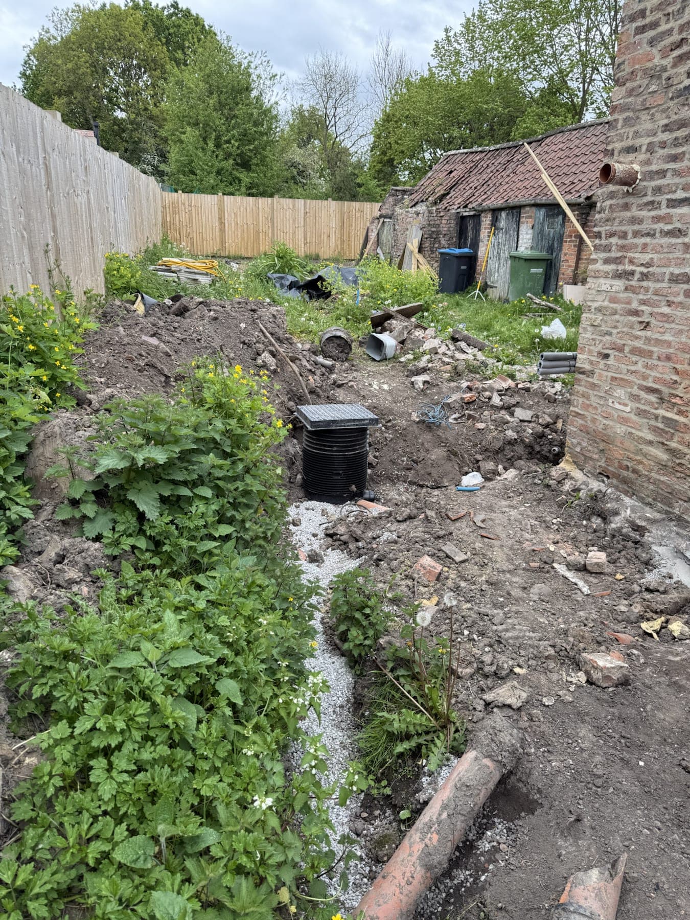 Outbuilding Clearance & Drainage Prep — image 4