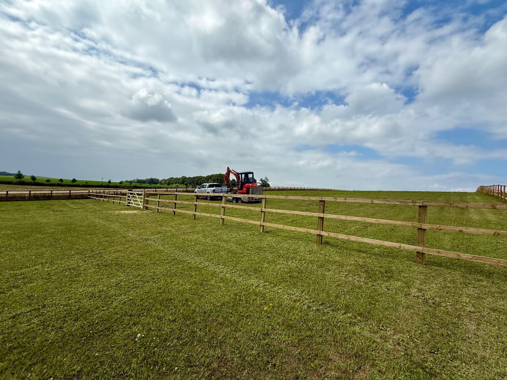 Post and Rail Agricultural Fencing