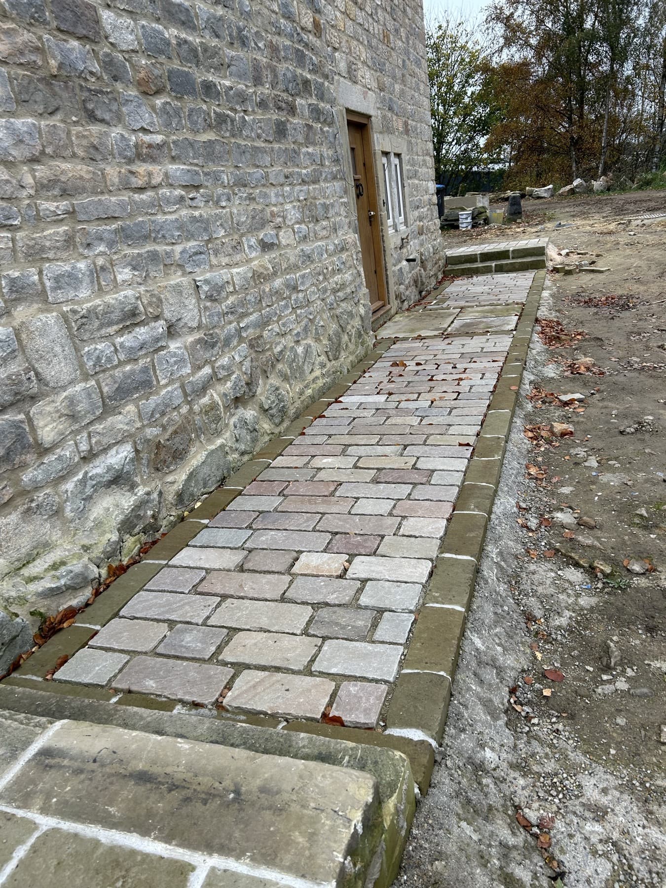 Reclaimed Stone Path Installation — image 2