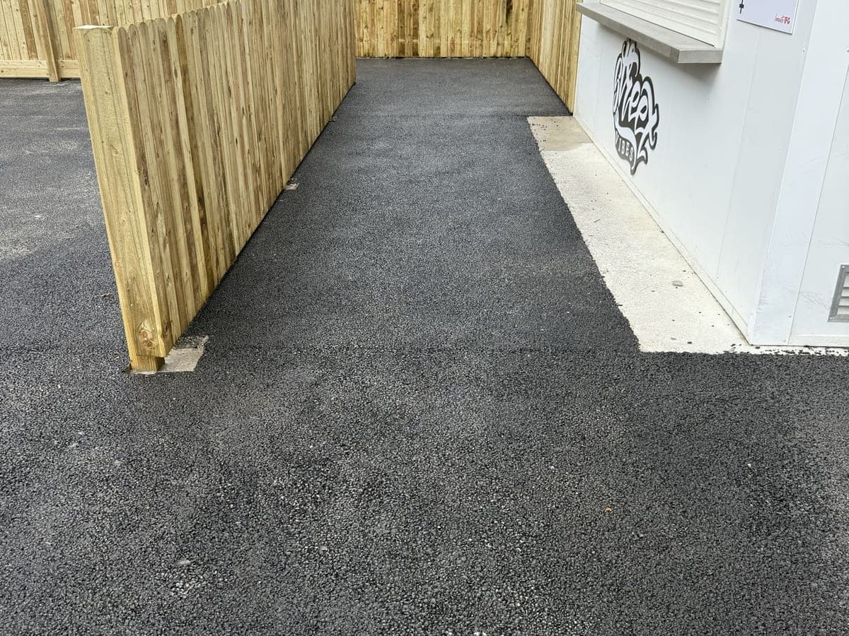 Tarmac Yard & Timber Fencing