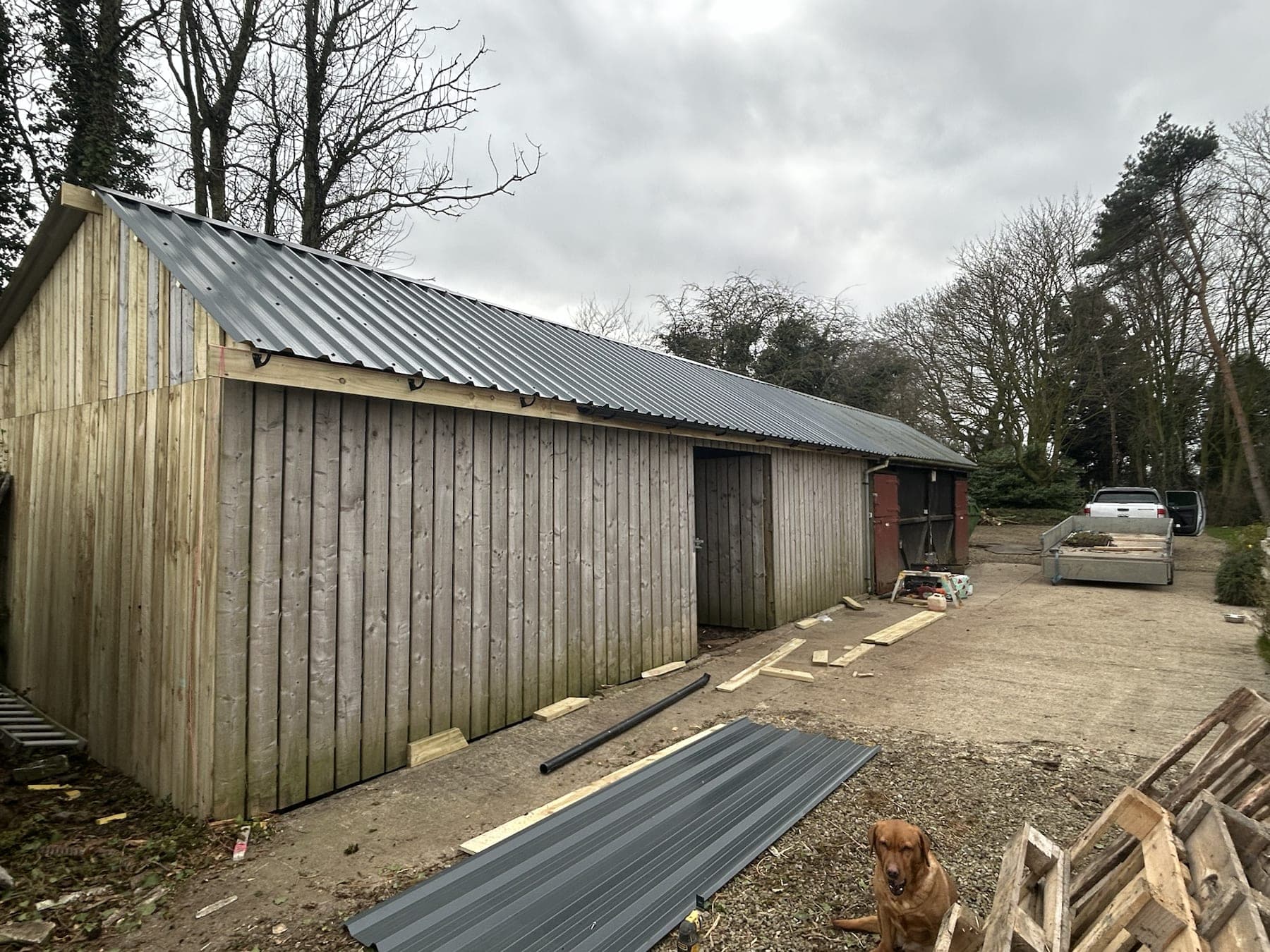 Timber Outbuilding Roof Structure — image 4