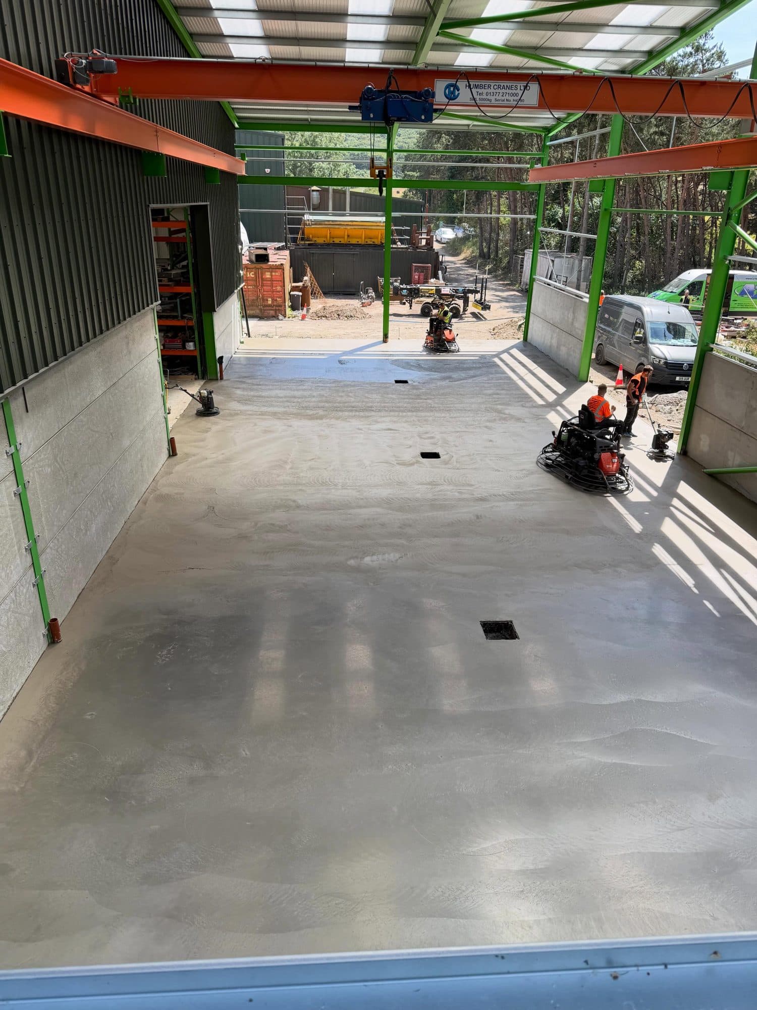Workshop Concrete Floors at Ryetec