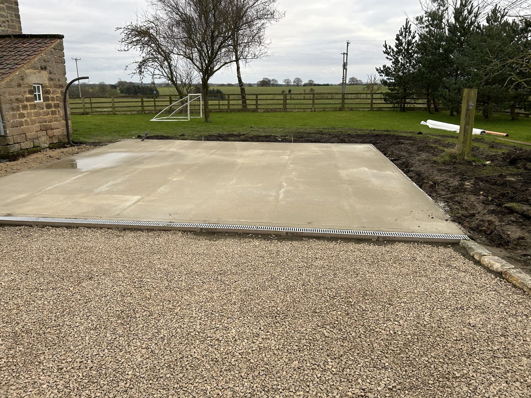 Concrete Base & Gravel Yard — image 2