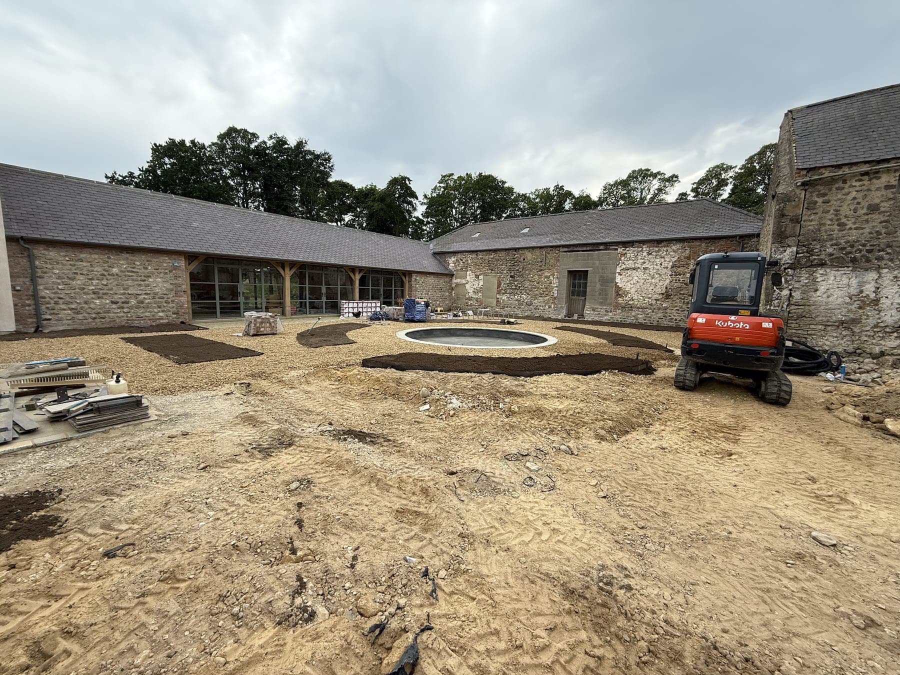 Courtyard Groundworks & Patio Setting Out — image 2