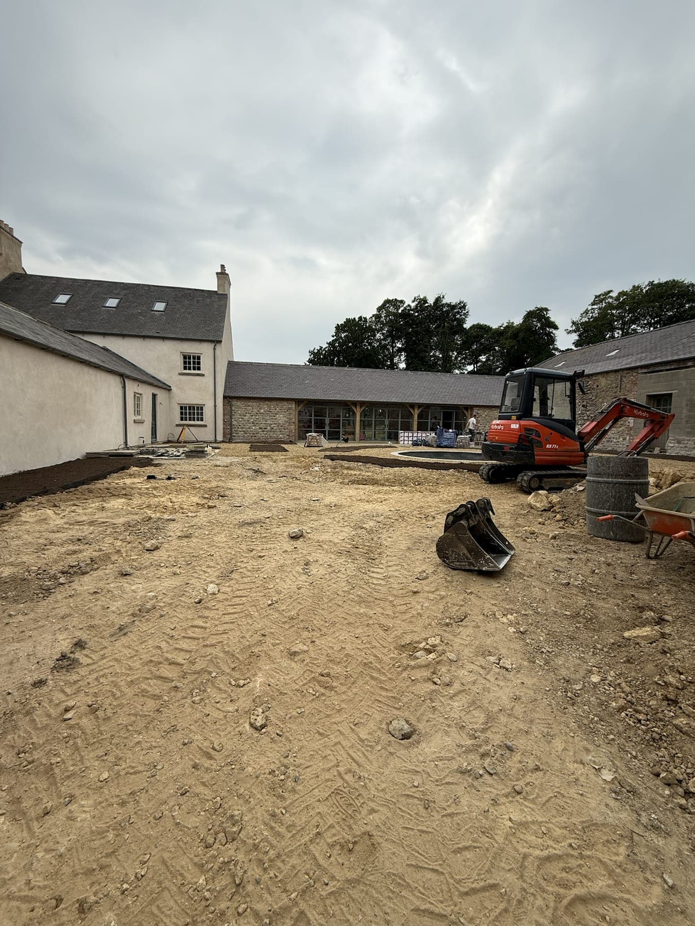 Courtyard Groundworks & Patio Setting Out — image 3