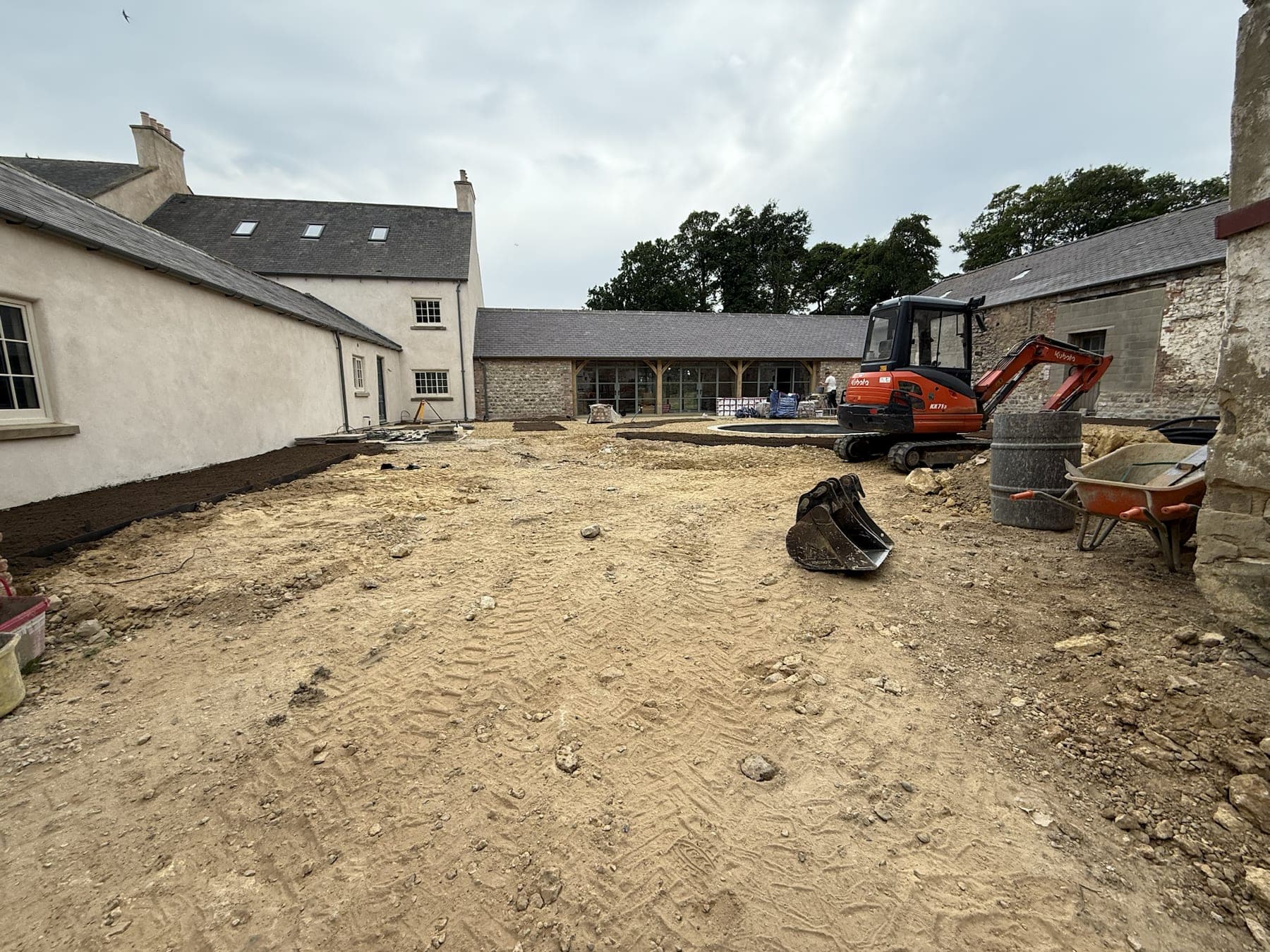 Courtyard Groundworks & Patio Setting Out — image 4