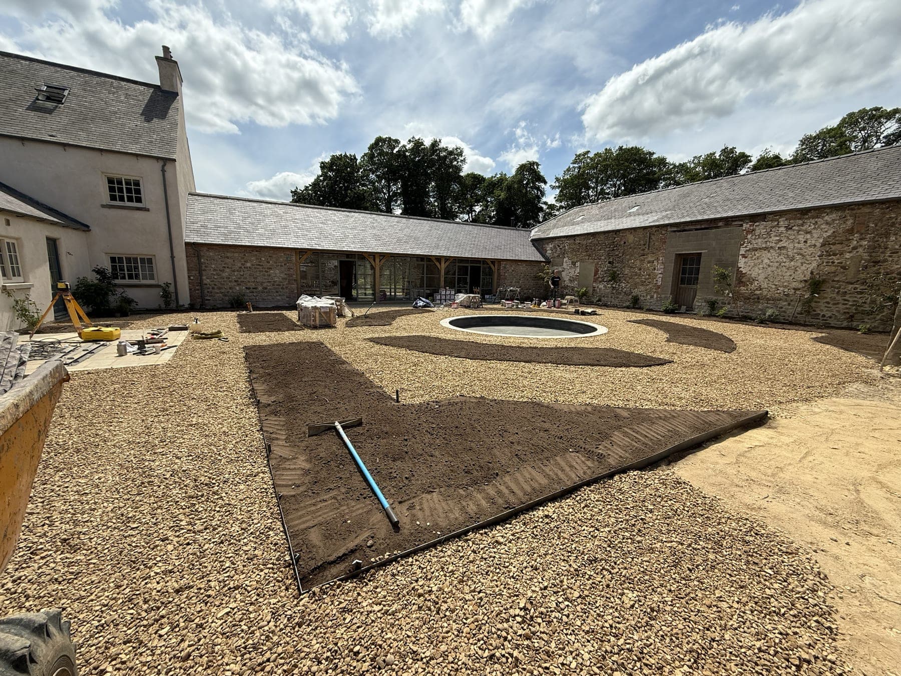 Courtyard Groundworks & Patio Setting Out — image 5