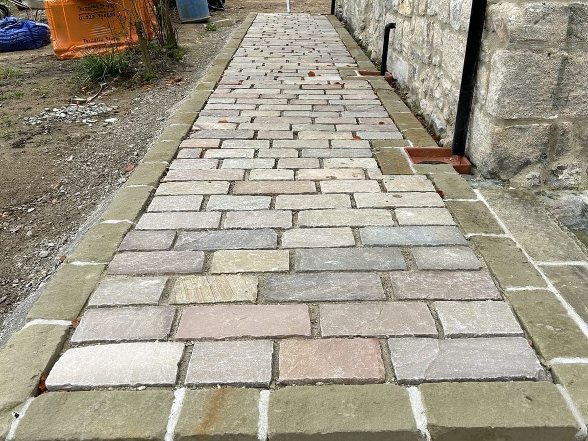 Reclaimed Stone Path Installation