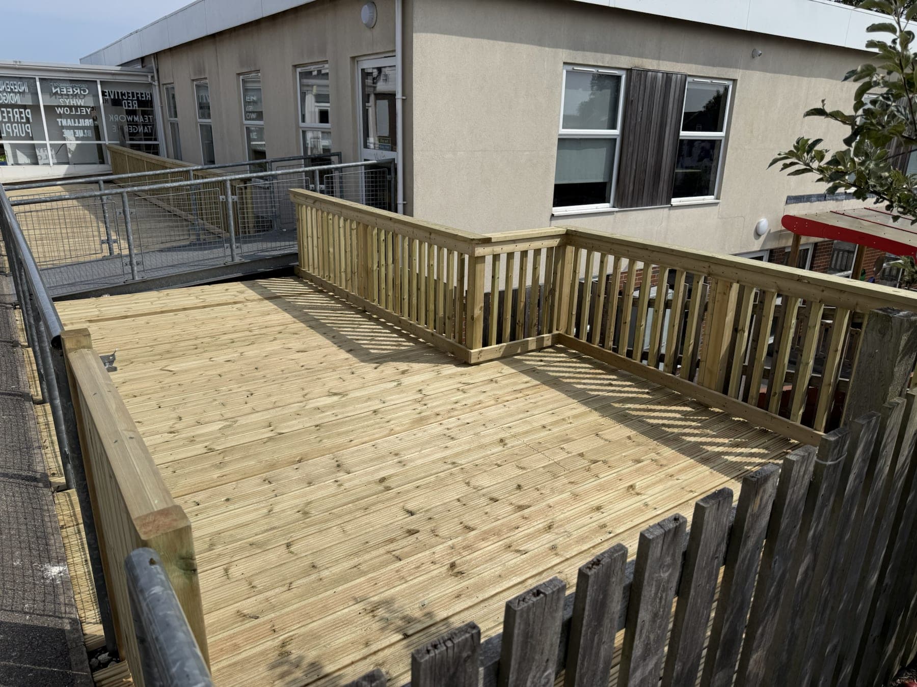 School Access Decking & Tarmac Path — image 4