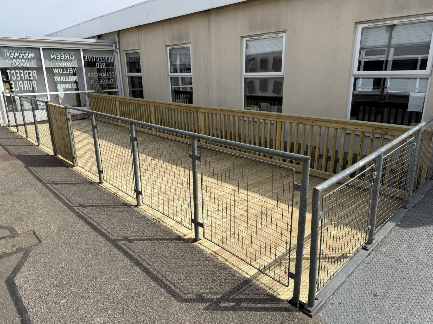 School Access Decking & Tarmac Path — image 2