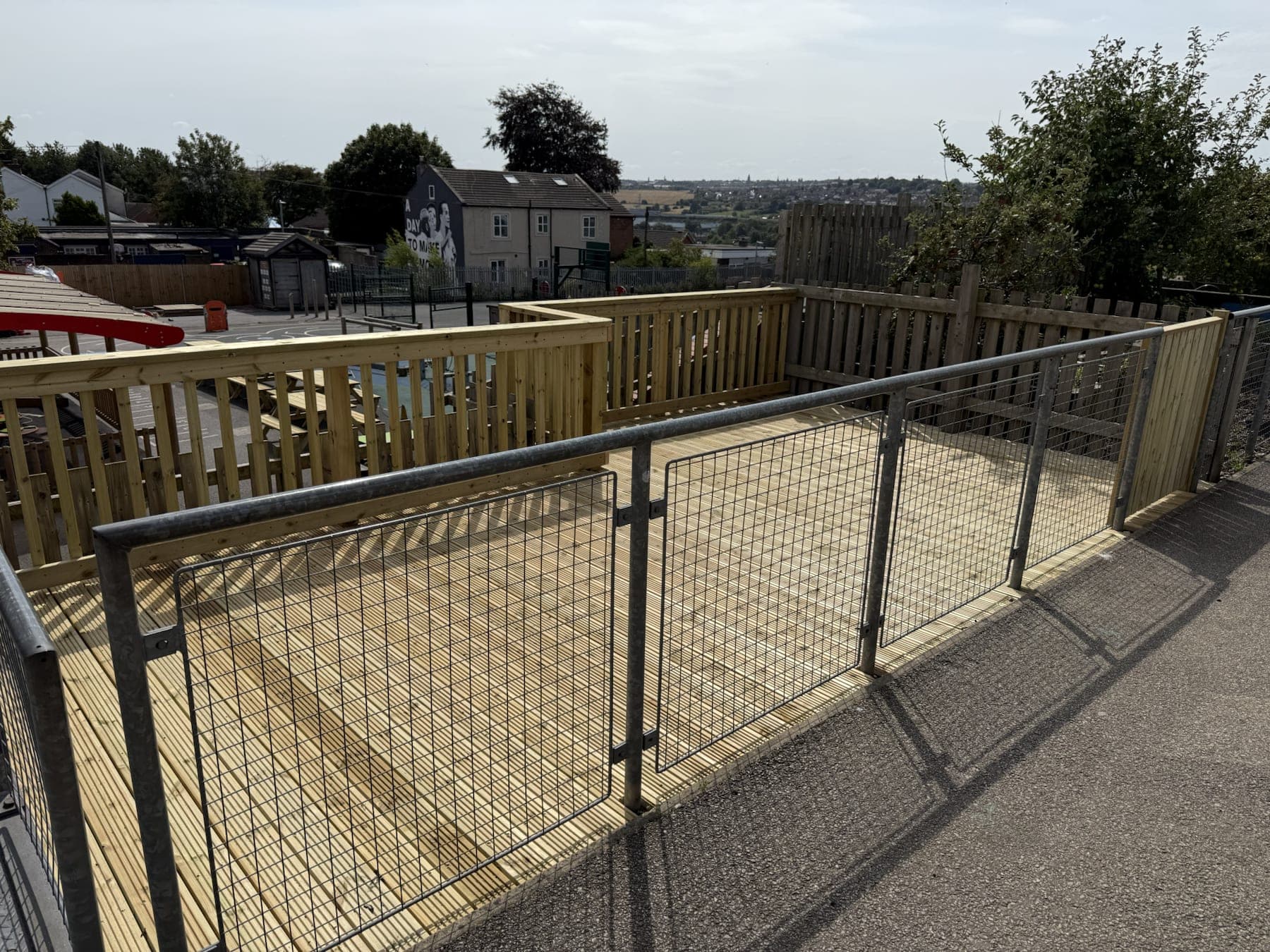School Access Decking & Tarmac Path — image 3