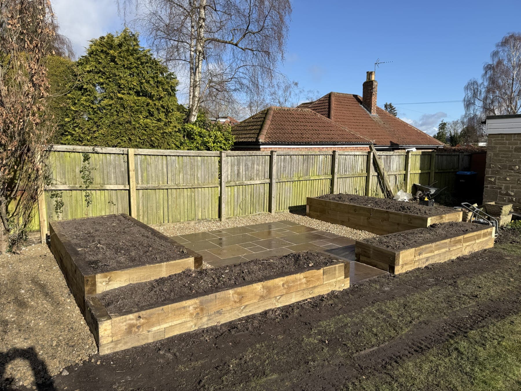 Sleeper Beds & Patio Landscaping — image 1