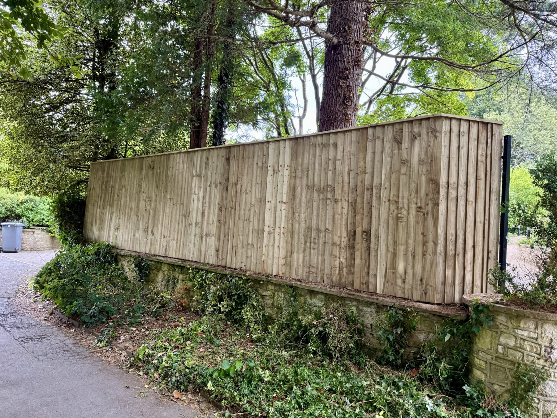 Timber Boundary Fencing & Retaining Wall — image 1