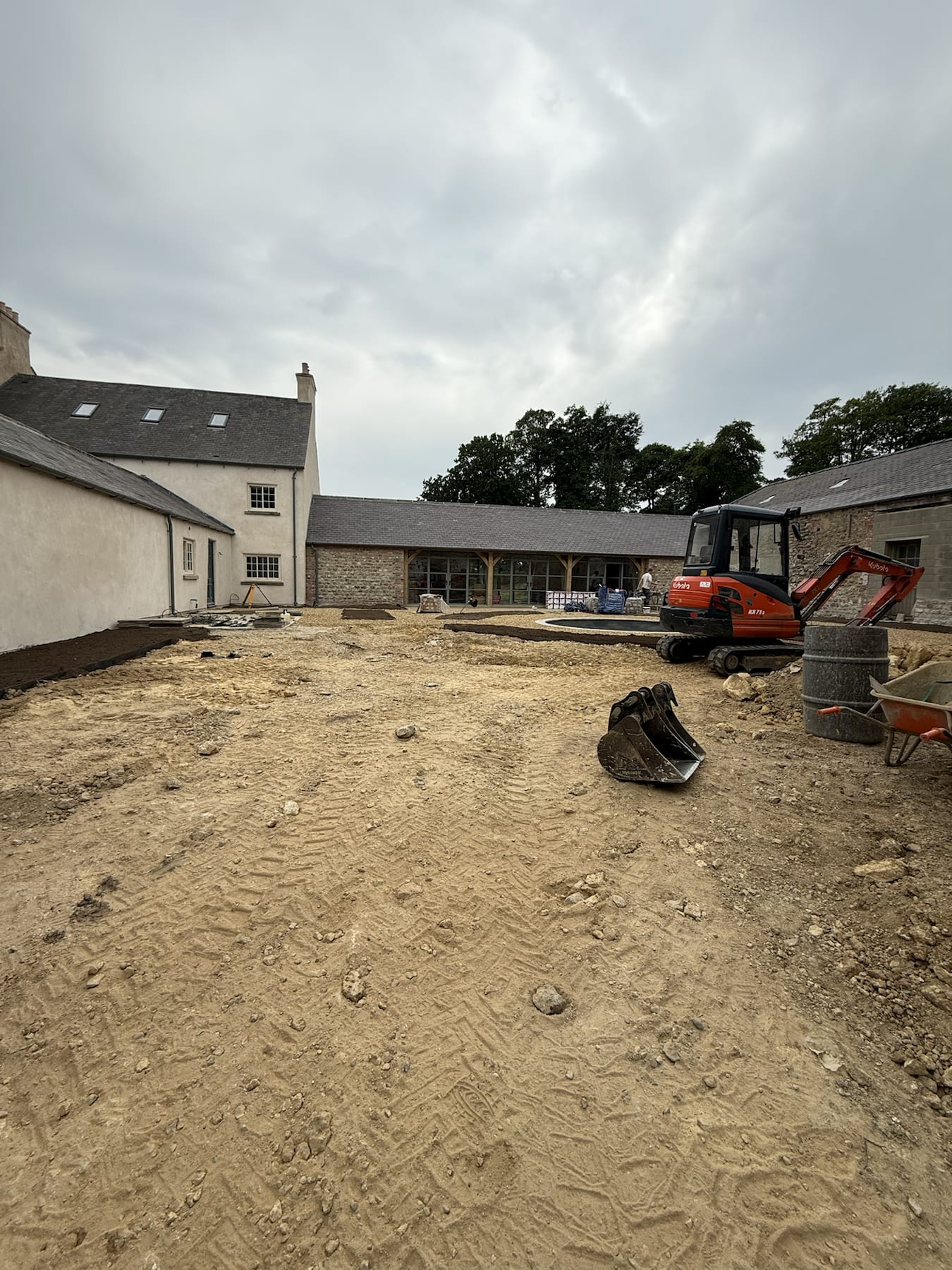 Courtyard Groundworks & Patio Setting Out — image 3